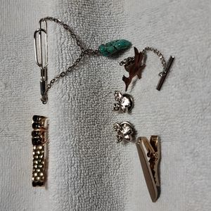 LOT vintage tie tack and bars
